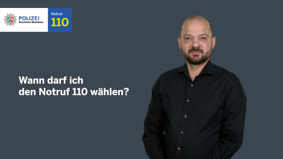 Description video in sign language: When can I dial 110?