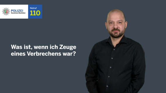 Explanation video in sign language: What if I was a witness to a crime?